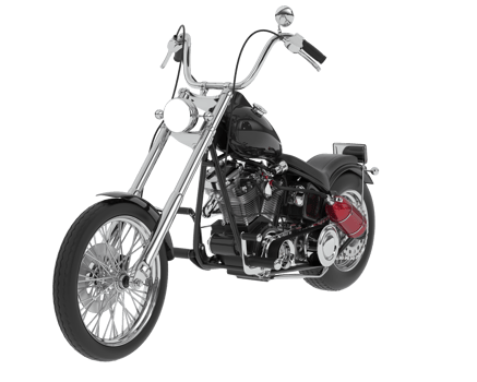 Motorcycle isolated on background. 3d rendering - illustration png