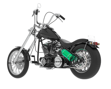 Motorcycle isolated on background. 3d rendering - illustration png