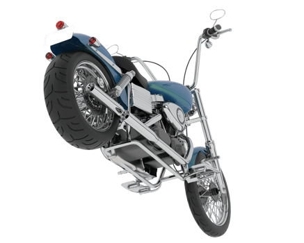 Motorcycle isolated on background. 3d rendering - illustration png