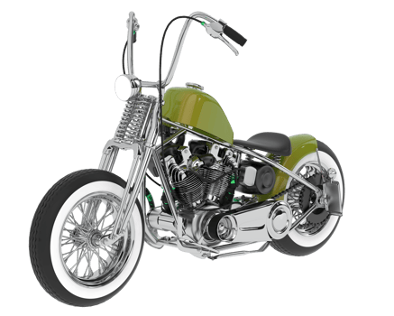 Motorcycle isolated on background. 3d rendering - illustration png