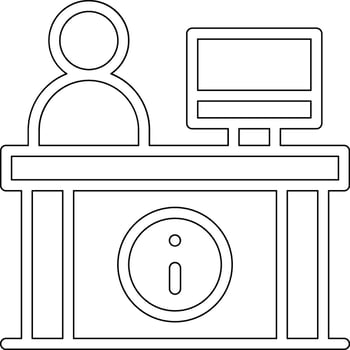 Information Desk Vector Icon