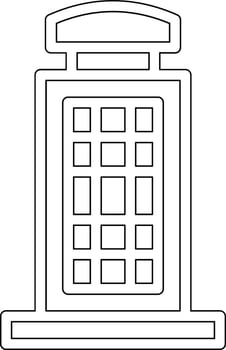 Phone Booth Vector Icon