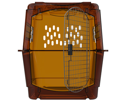 Pet cage isolated on background. 3d rendering - illustration png
