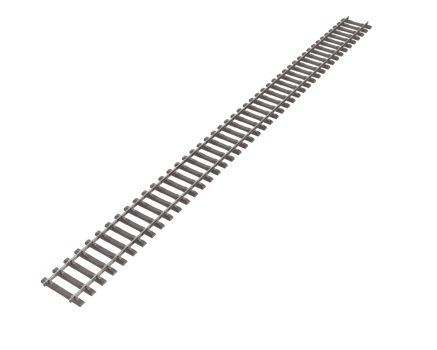 Railway isolated on background. 3d rendering - illustration png
