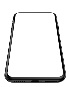 Smartphone mockup isolated on background. 3d rendering - illustration png