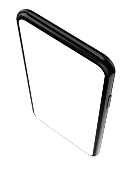 Smartphone mockup isolated on background. 3d rendering - illustration png
