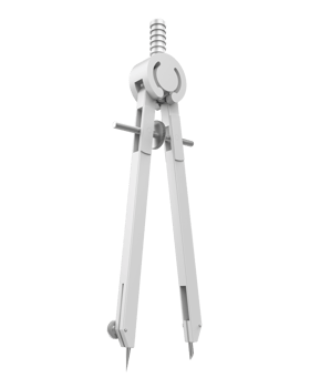 Compass isolated on background. 3d rendering - illustration png
