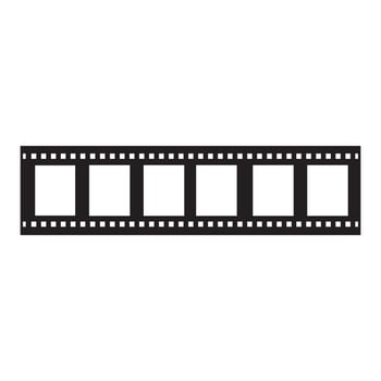 film roll icon logo vector design template