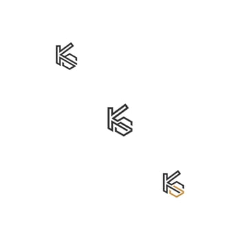 Alphabet letters Initials Monogram logo KS, SK, K and S vector