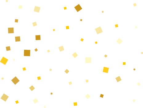 Gold Squares Confetti png