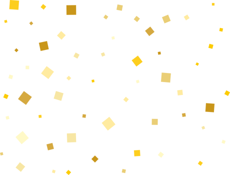 Gold Squares Confetti png