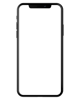 Smartphone mockup isolated on background. 3d rendering - illustration png