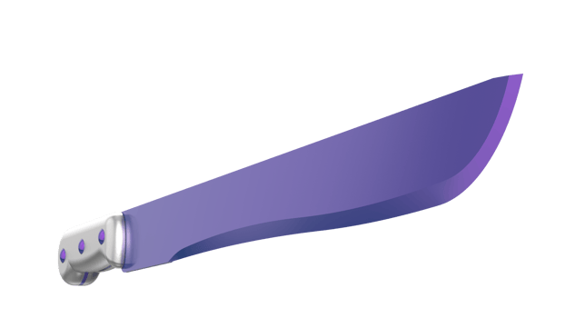 Machete isolated on background. 3d rendering - illustration png