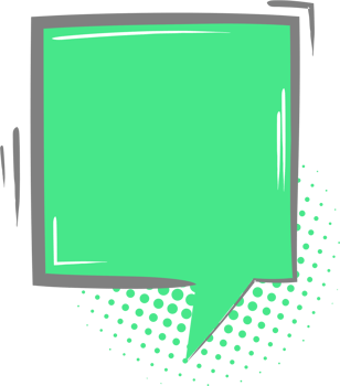 Pop art polka dots halftone Colorful pastel green color speech bubble balloon icon sticker memo keyword planner text box banner, flat png transparent element design