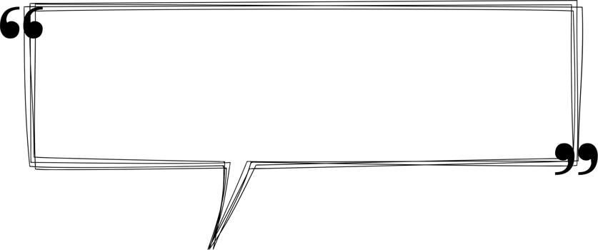 Black and white speech bubble balloon with quotation marks, icon sticker memo keyword planner text box banner, flat png transparent element design
