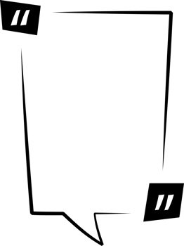 Black and white speech bubble balloon with quotation marks, icon sticker memo keyword planner text box banner, flat png transparent element design