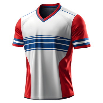 AI generated Sport jersey uniforms, isolated on transparent background. png