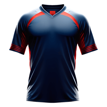 AI generated Sport jersey uniforms, isolated on transparent background. png