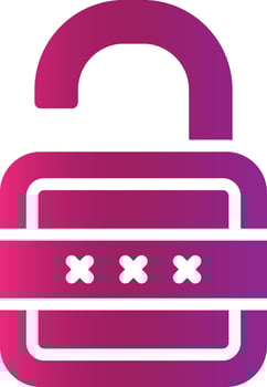 Lock Open Creative Icon Design vector