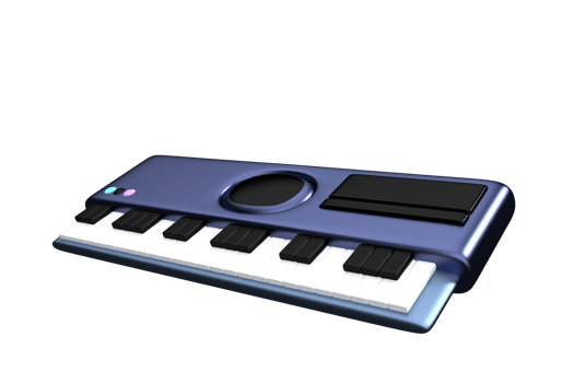 vintage style piano musical instrument Classical Music Traditional Musical Instrument Keyboard, 3d rendering illustration png