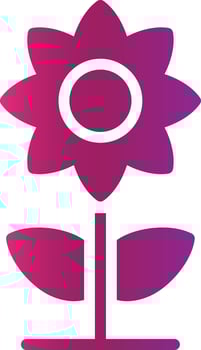 Sunflower Creative Icon Design vector
