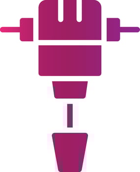 Jackhammer Creative Icon Design vector