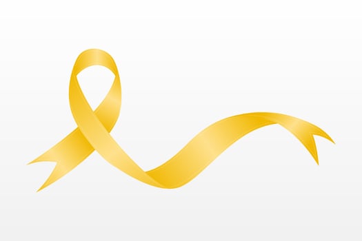 Cancer awareness ribbon illustration vector