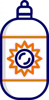 Sun Cream Vector Icon