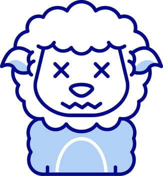 Dead Line Filled Icon vector