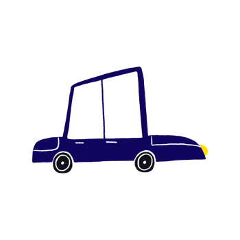 Cartoon blue passenger car. Side view. Transport in Scandinavian style, colourful transport. Images transport or vehicle for children. png