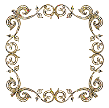 Shiny crystal frame png