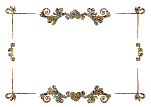 Shiny crystal frame png