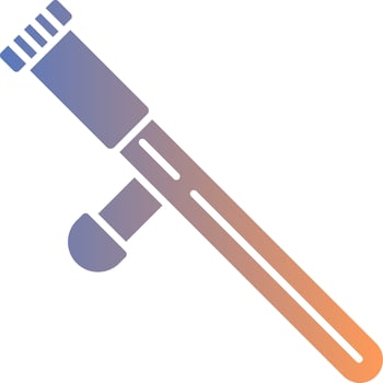 Police Stick Gradient Icon vector