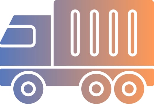 Truck Gradient Icon vector