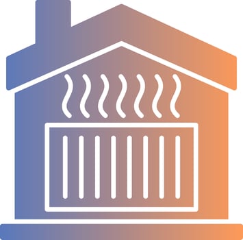 Heating Gradient Icon vector