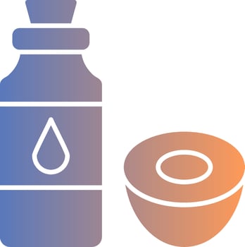 Coconut Oil Gradient Icon vector