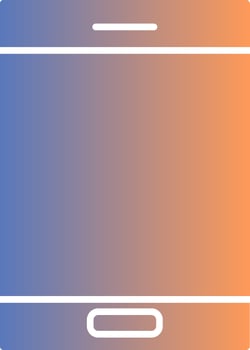Cellphone Gradient Icon vector