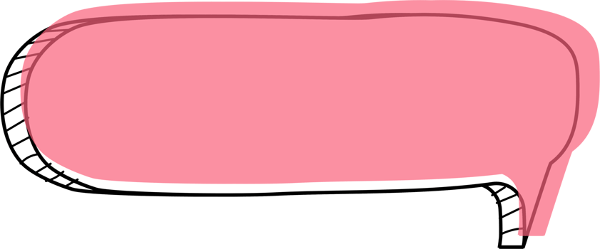 3d pink color speech bubble balloon icon sticker memo keyword planner text box banner, flat png transparent element design