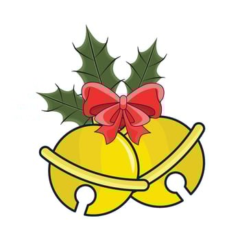 illustration of christmas bell vector