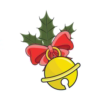illustration of christmas bell vector