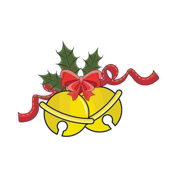 illustration of christmas bell vector