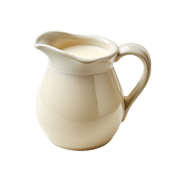 AI generated A pitcher of hemp milk isolated on a transparent background png
