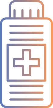 Syrup Line Gradient Icon vector
