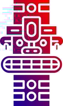 Totem Solid Gradient Icon vector