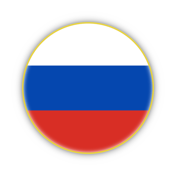 Russia flag with yellow frame free PNG flag image With transparent background - National Flag
