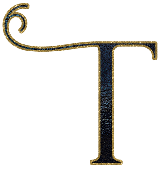 Dark gradient gold glitter alphabet uppercase png