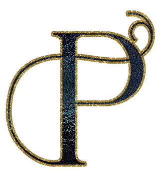 Dark gradient gold glitter alphabet uppercase png