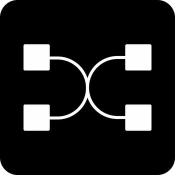 Many To Many Vector Icon