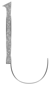 Silver glitter alphabet lowercase png