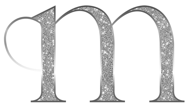 Silver glitter alphabet lowercase png